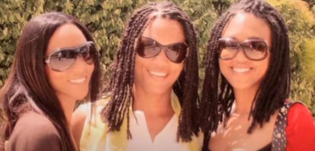 Mary Joan Martelly with her sisters